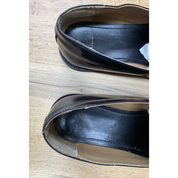 WALK LONDON Tassel Kiltie Loafers Shoes Men's Dark Burgundy Leather Size 11 - Picture 15 of 16